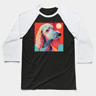 Bedlington Terrier in 80's Baseball T-Shirt